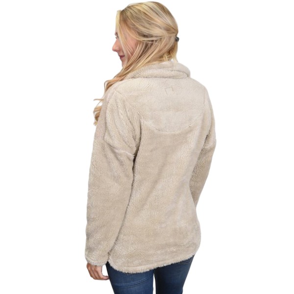 Apricot Lamb Fleece Zip Down Jacket