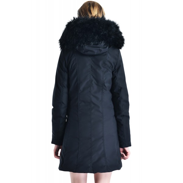 Fur Hooded Winter Rookie Black Parka Jacket