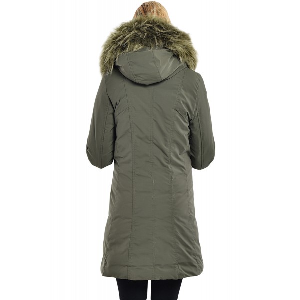 Fur Hooded Winter Rookie Army Green Parka Jacket