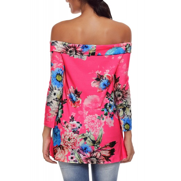Rosy Floral Off Shoulder Crisscross Top