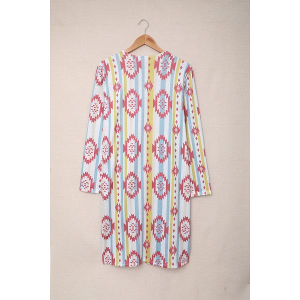 Open Front Aztec Cardigan