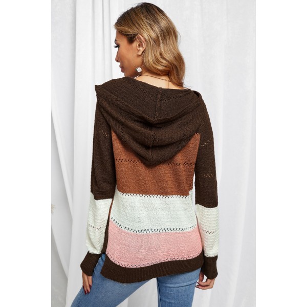 Classic Beach Bonfire Knitted Hoodie