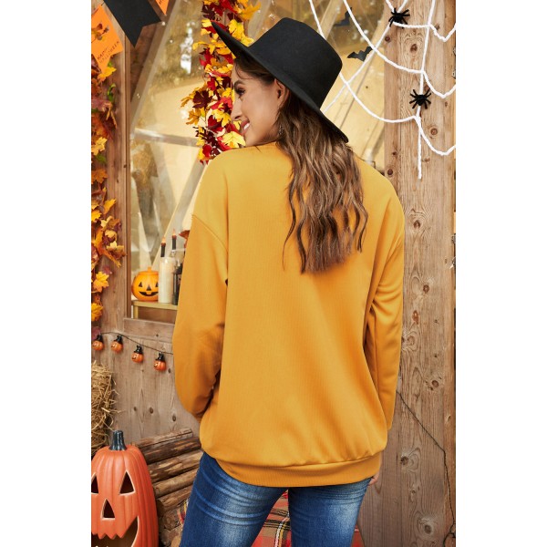Crew Neck Ribbed Oversized Sweatshirt