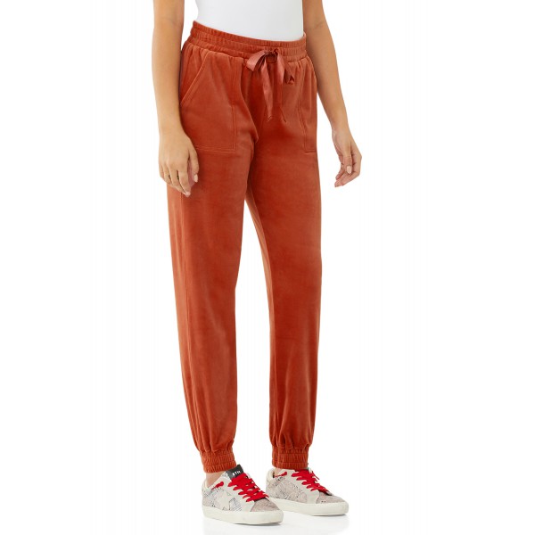 Funnel Neck Velour Sweatshirt and Pants Lounge Set